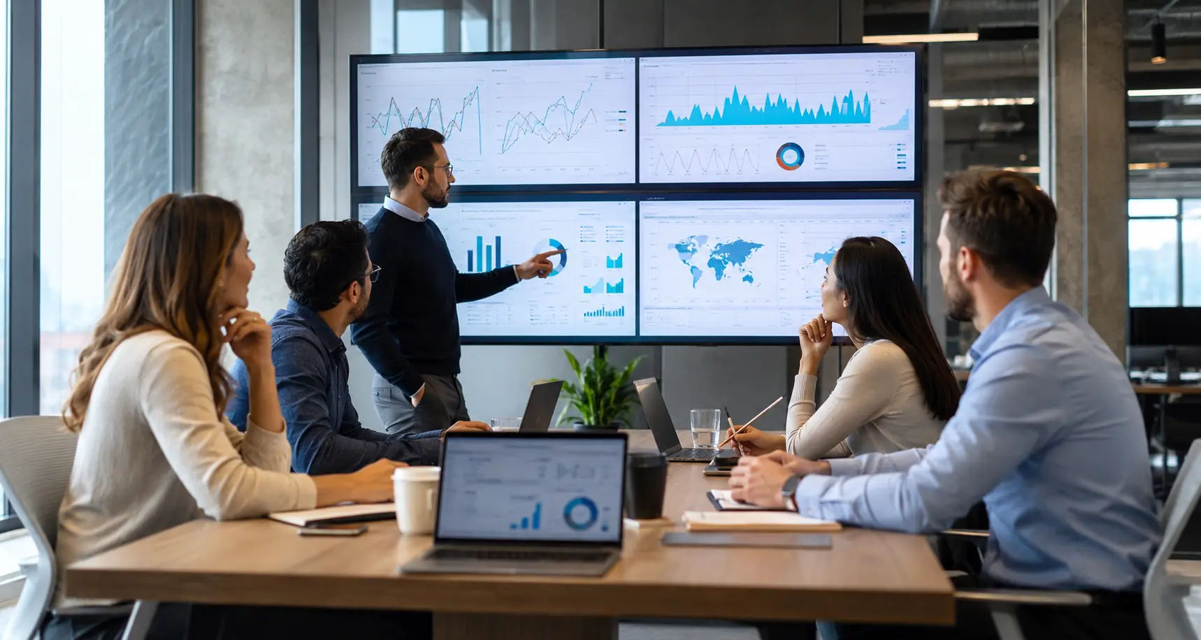 Limronix digital marketing team reviewing campaign analytics